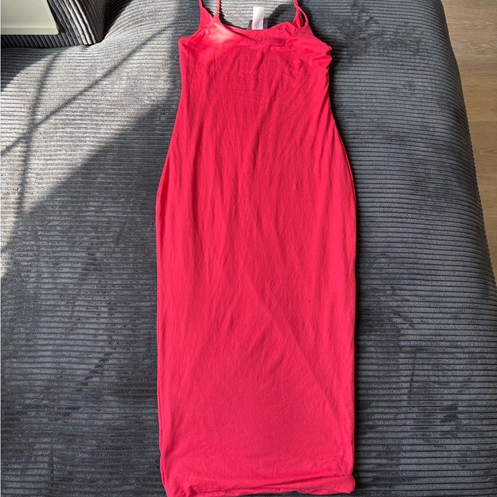 Vibrant hot pink Sleeveless Dress